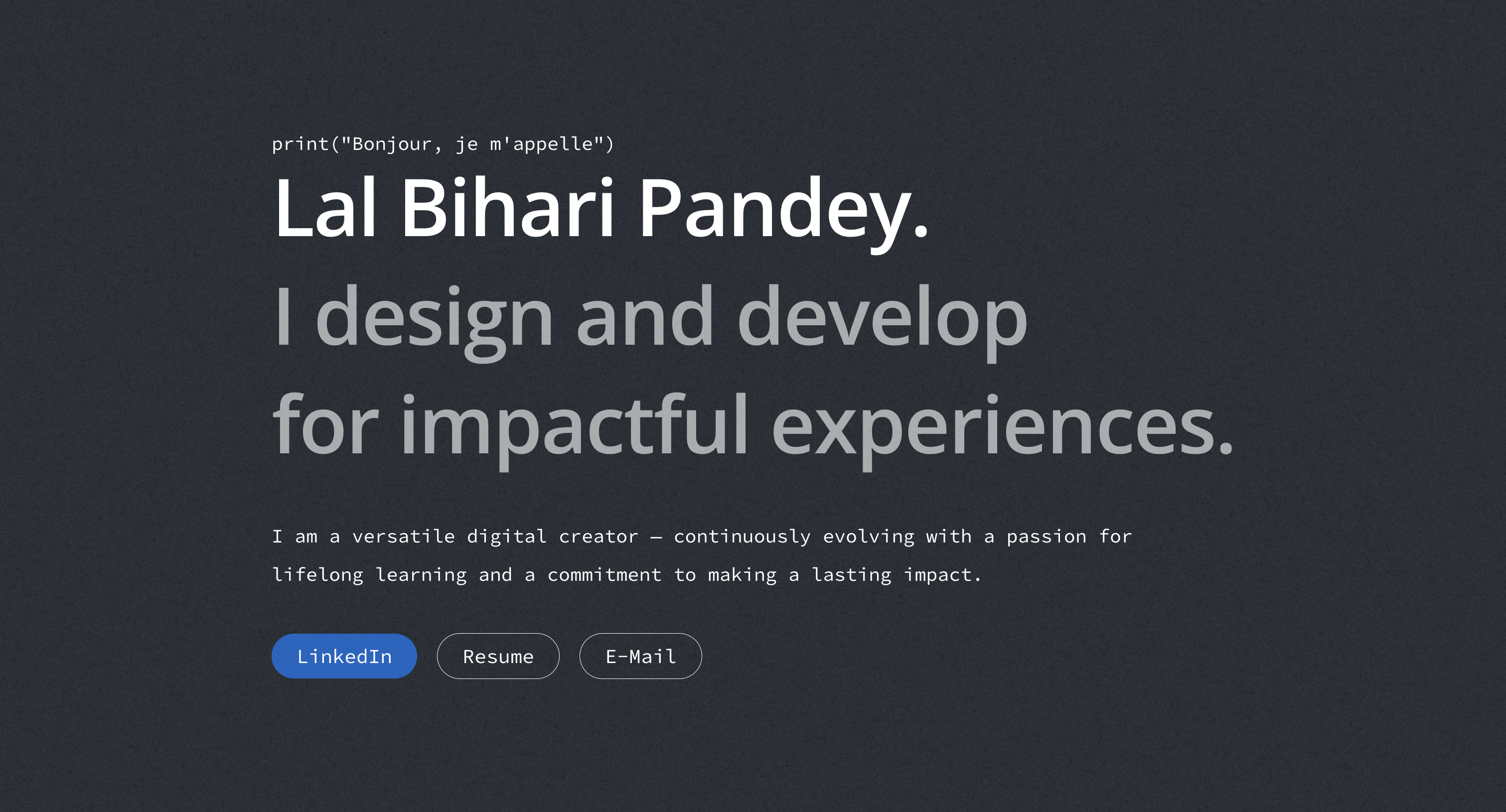 Portfolio project
